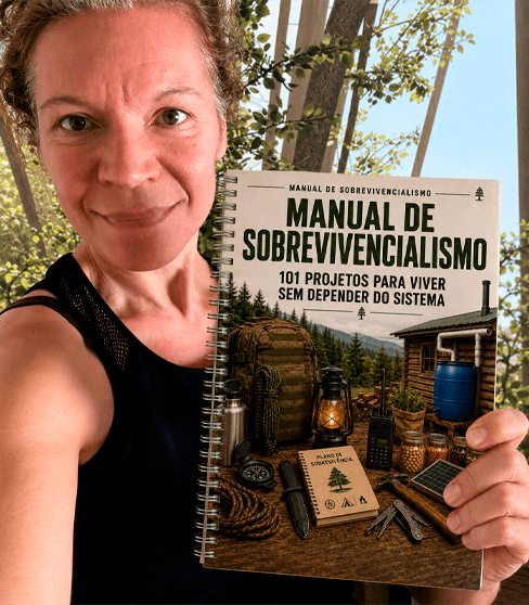 Cliente com o Manual de Sobrevivencialismo em mãos — foto 04